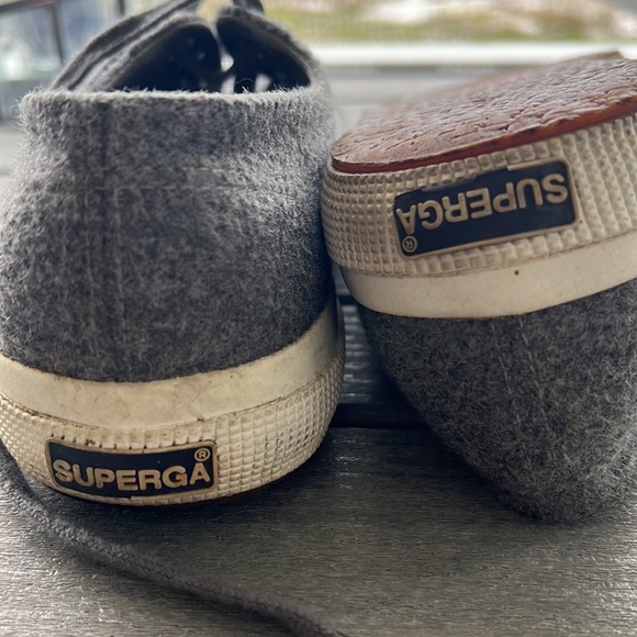 Women’s Superga Charcoal Grey wool blend sneakers size 9. Exc pre-worn cond. - Picture 5 of 12